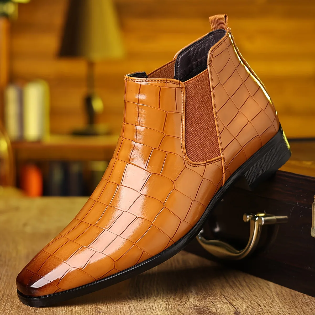 Elmar | Refined Charm Square-Toe Chelsea Boots