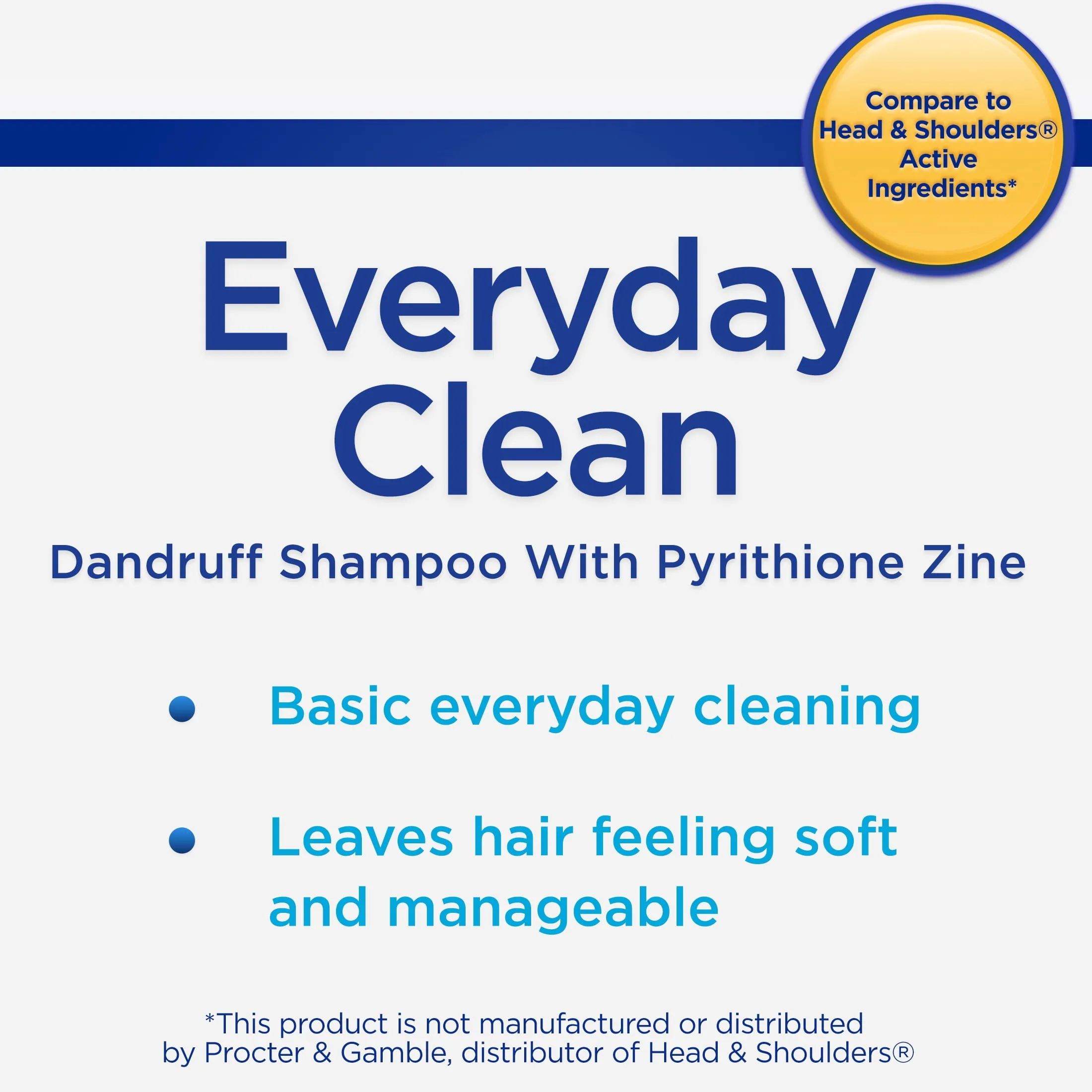 Equate Everyday Clean Nourishing Dandruff Shampoo, 33.8 Fl oz