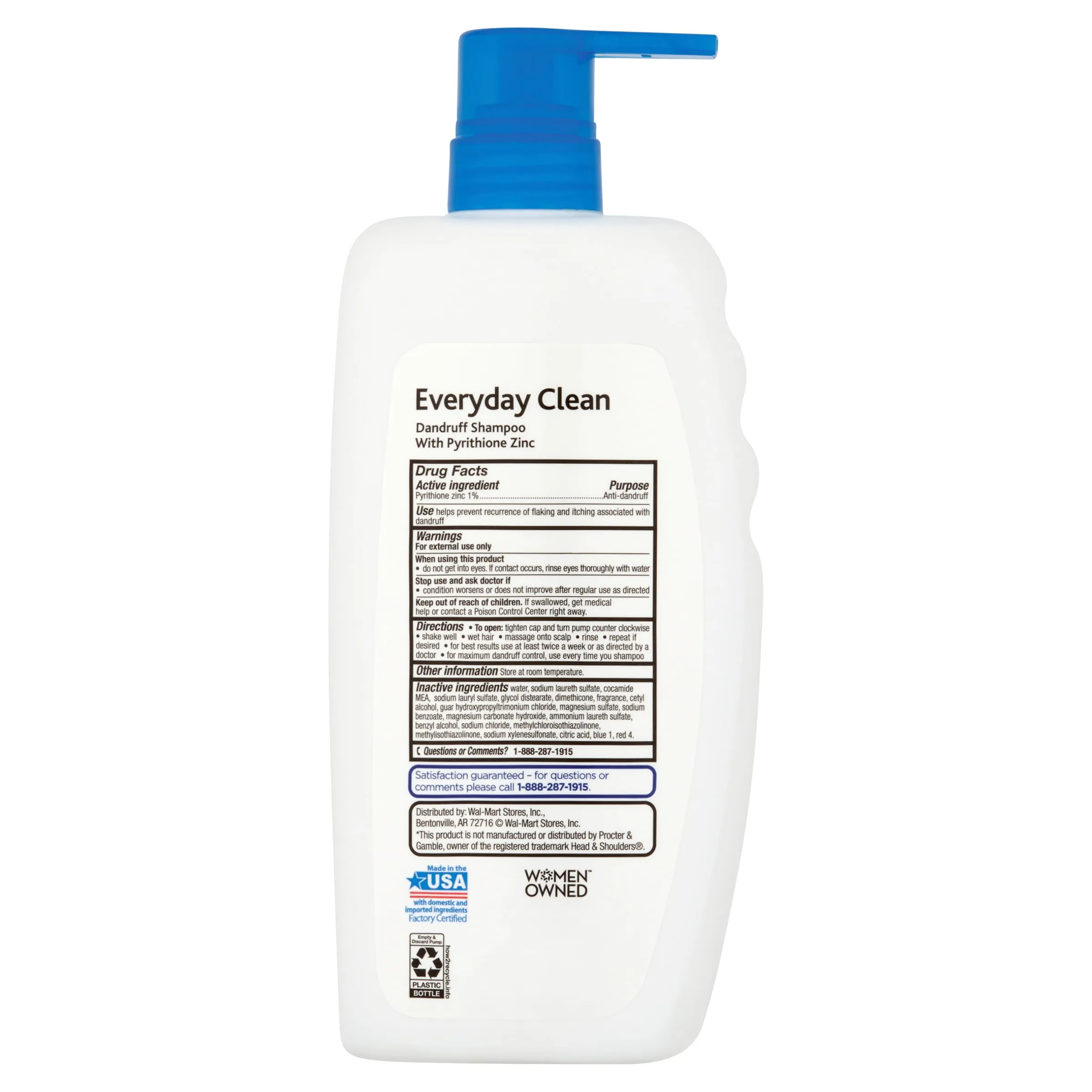 Equate Everyday Clean Nourishing Dandruff Shampoo, 33.8 Fl oz