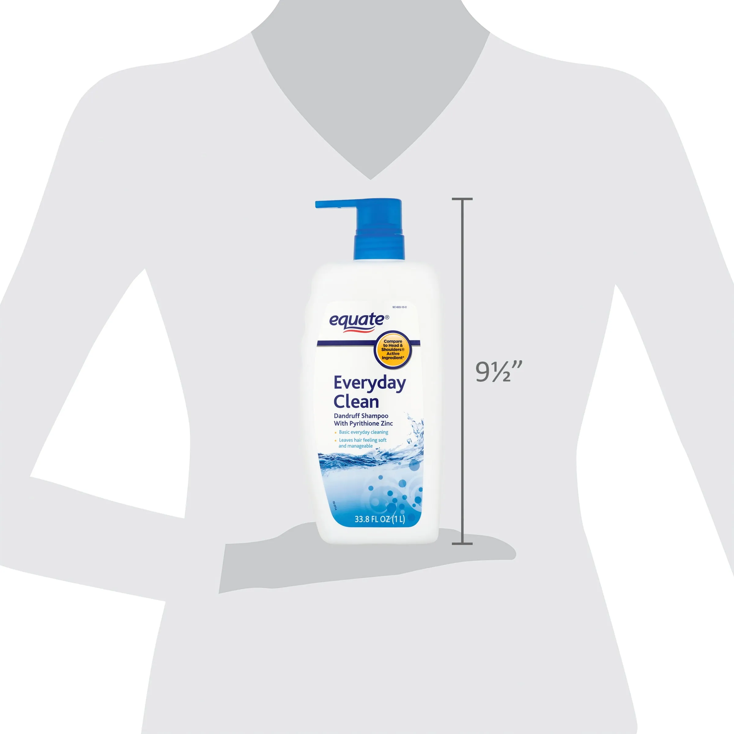 Equate Everyday Clean Nourishing Dandruff Shampoo, 33.8 Fl oz
