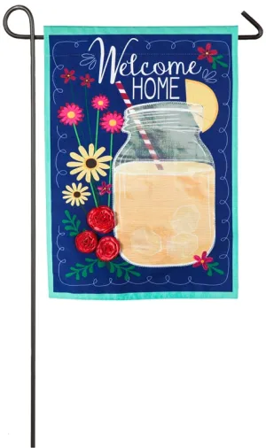 Evergreen Welcome Home Garden Linen Flag, 18'' x 12.5'' inches