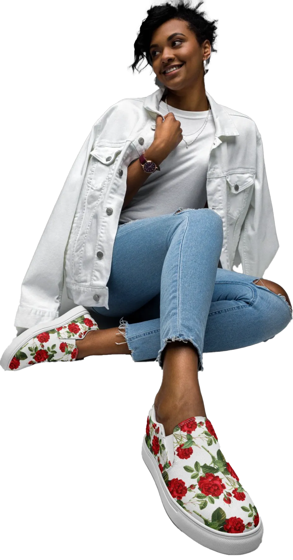 Everything Roses Slip-On