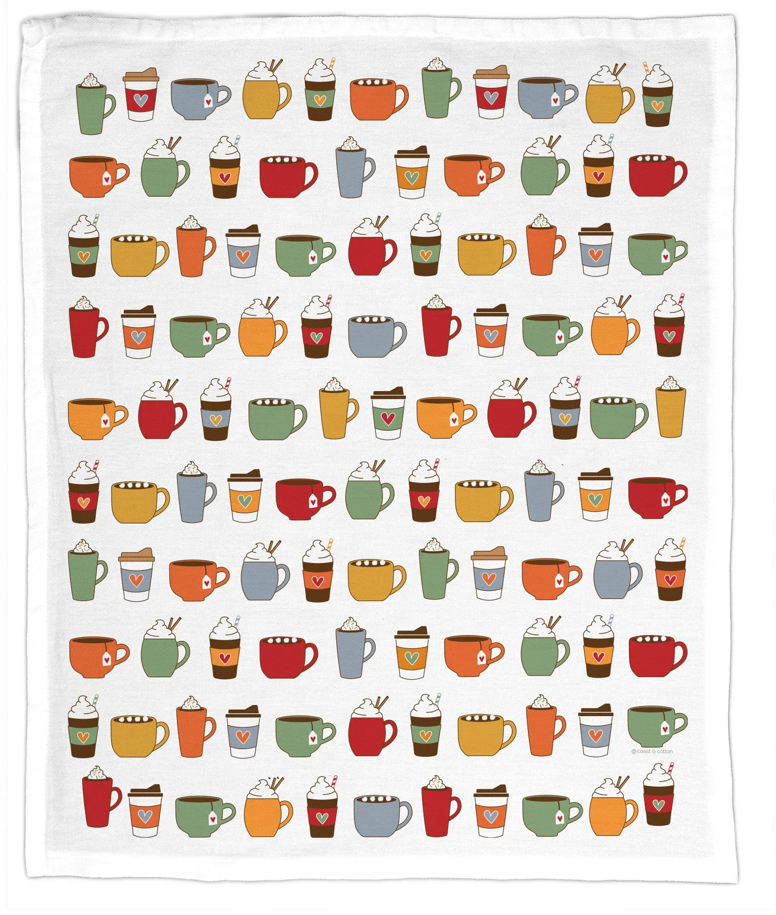Fall Drinks, Hand Towel