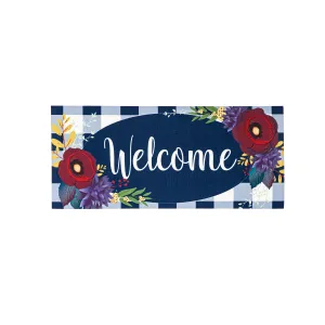 Fall Floral Check Sassafras Switch Mat