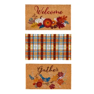 Fall Harvest Coir Mat, 3 Asst,2rm1230