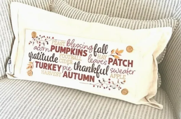 Fall Thanksgiving Pumpkins Subway Art Words Panel