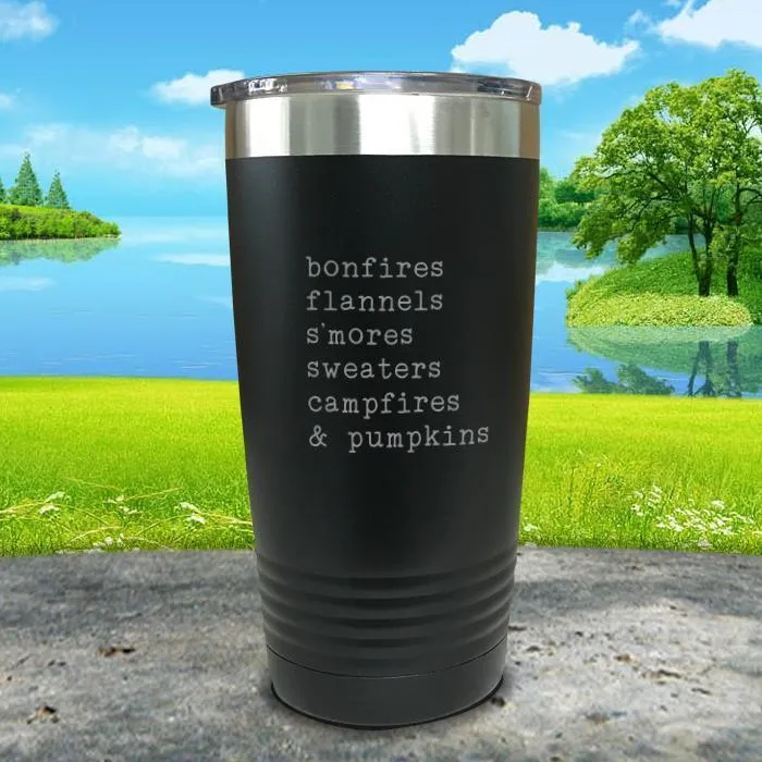 Fall Words 3 Engraved Tumbler
