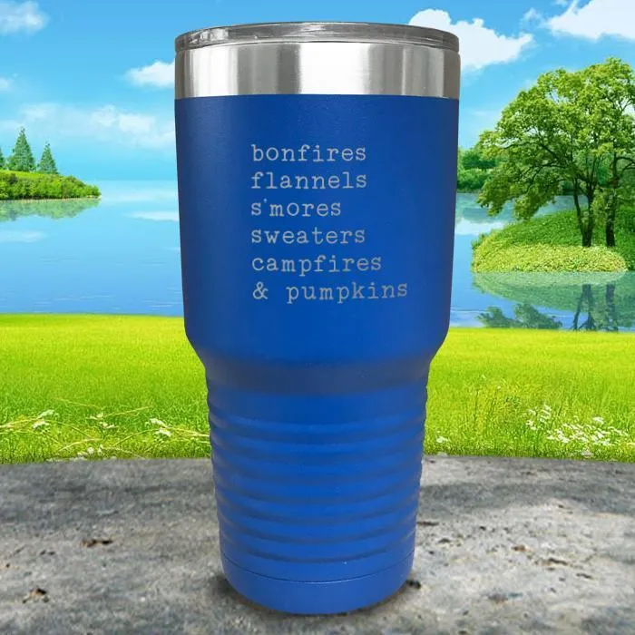 Fall Words 3 Engraved Tumbler