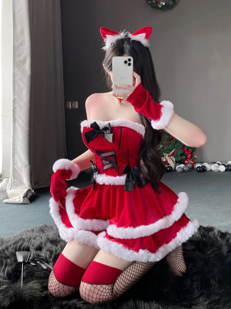 Festive Bow Corset Dress