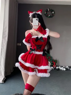 Festive Bow Corset Dress