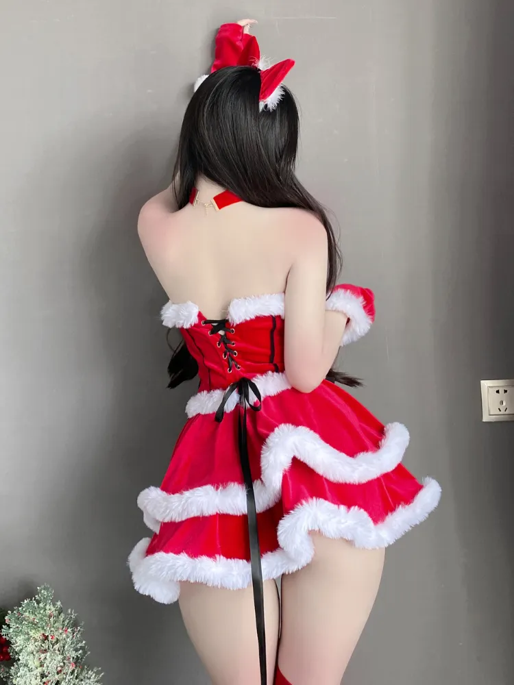 Festive Bow Corset Dress