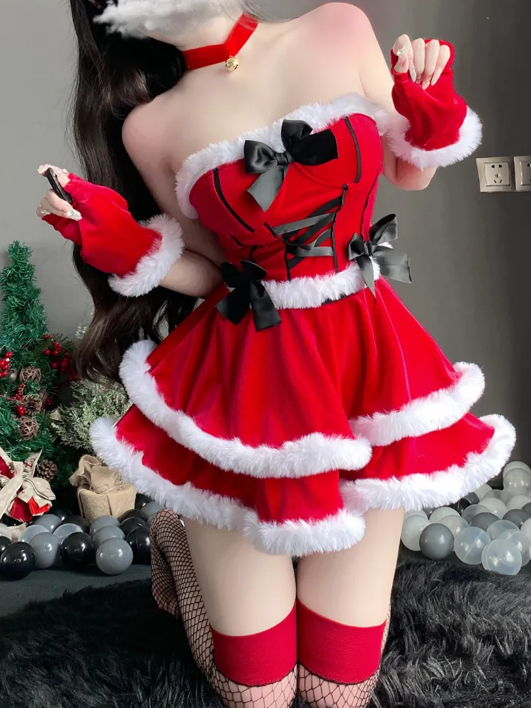 Festive Bow Corset Dress