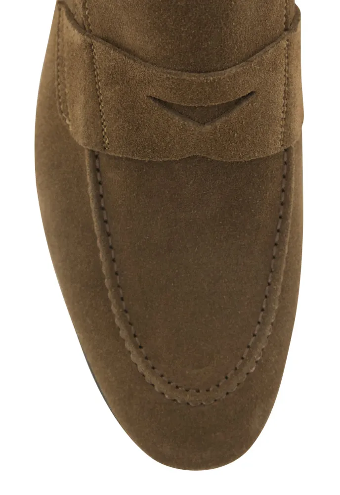 Fiori Di Lusso Brown Penny Loafers