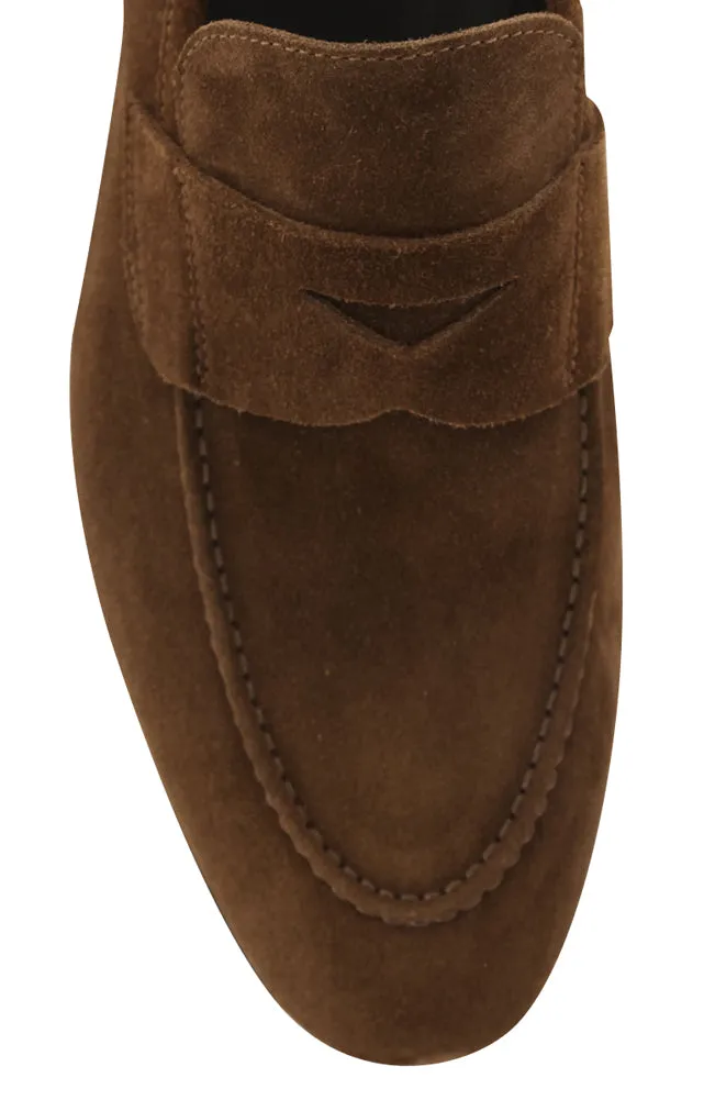 Fiori Di Lusso Caramel Brown Penny Loafers