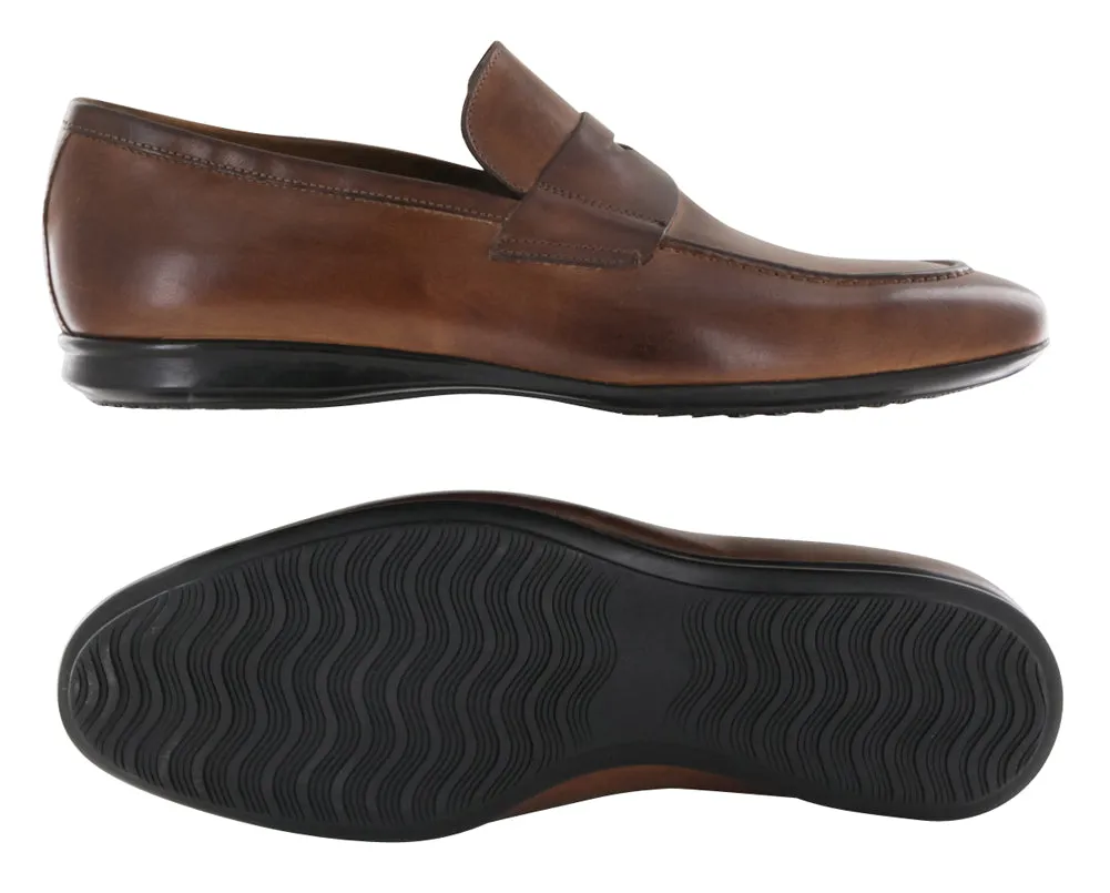 Fiori Di Lusso Caramel Brown Penny Loafers