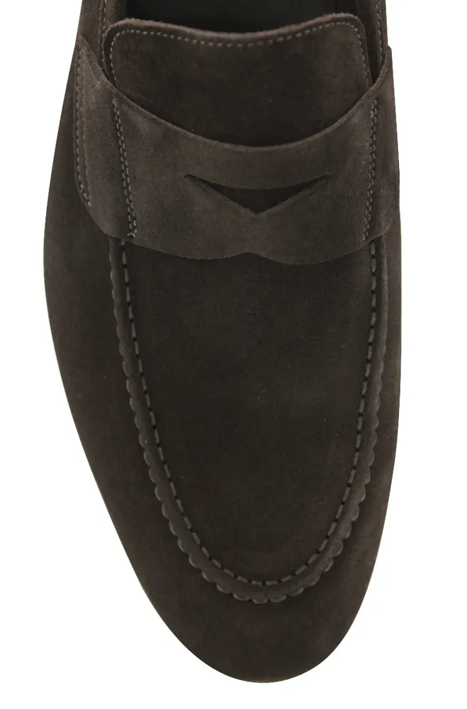 Fiori Di Lusso Dark Brown Penny Loafers