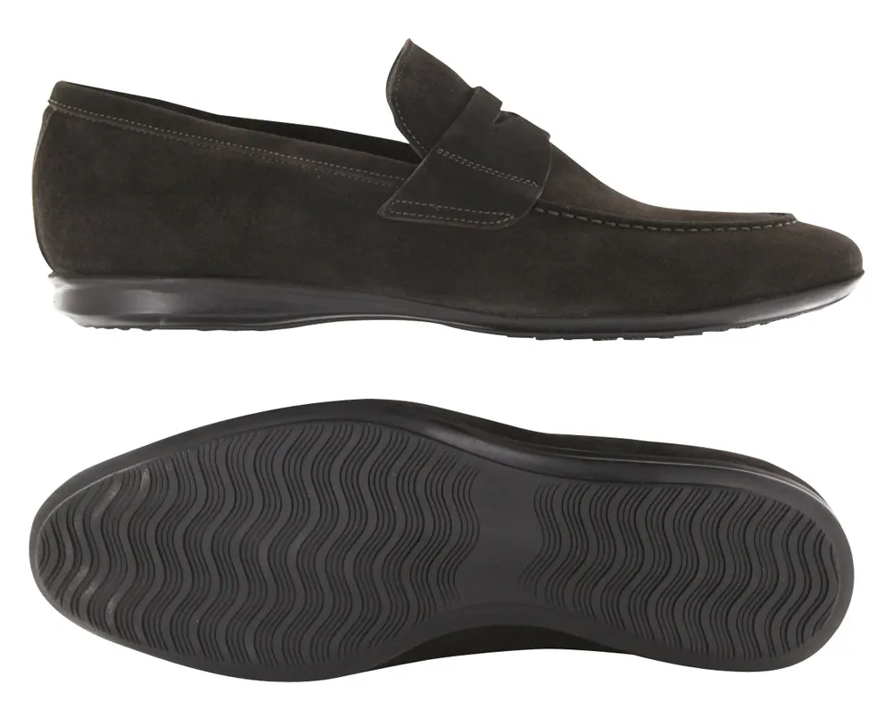 Fiori Di Lusso Dark Brown Penny Loafers