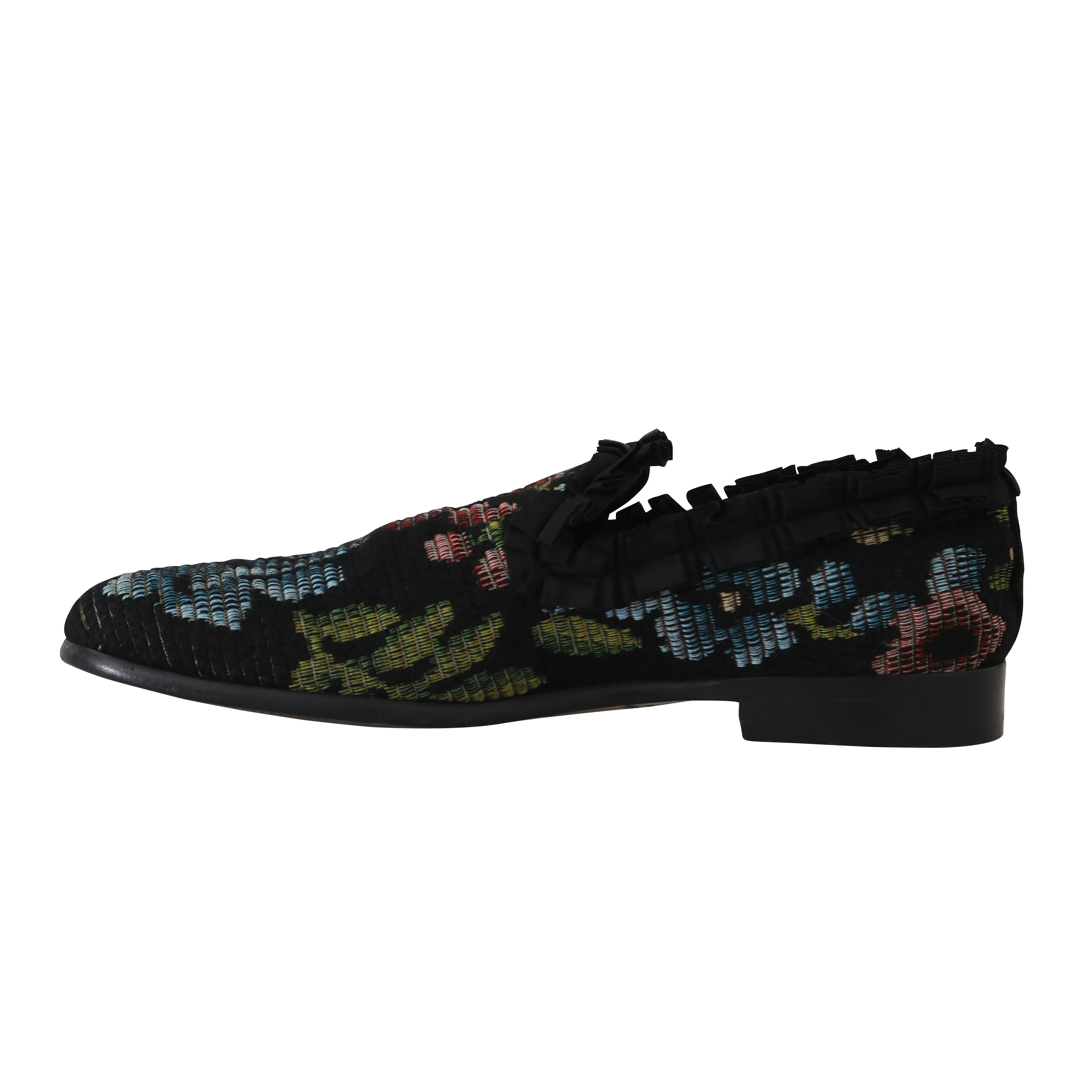 Fiori Ricamo Tappezzeria Loafers