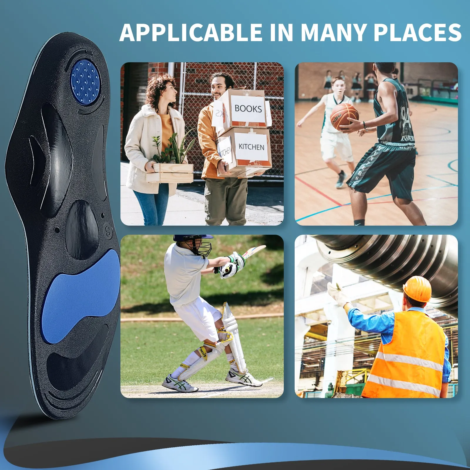 Flat Foot Orthopedic Insoles For Feet Arch Support
