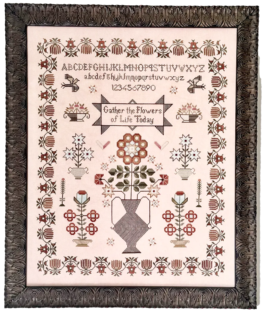 Floral Fantasy - Fox and Rabbit - Cross Stitch Pattern