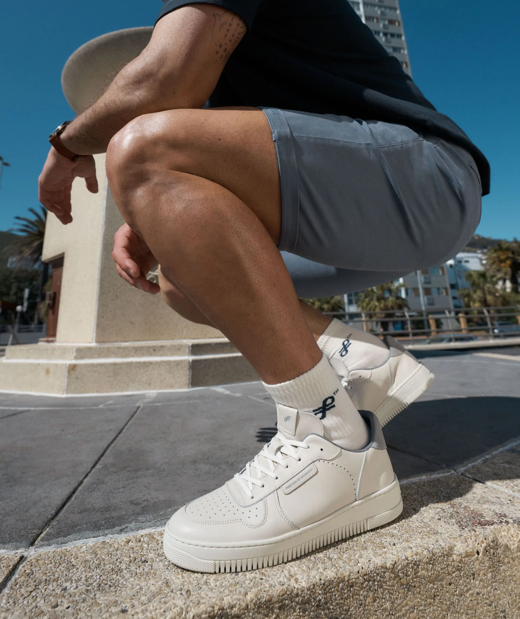 FOM Mens Trainers Off-White/ Storm
