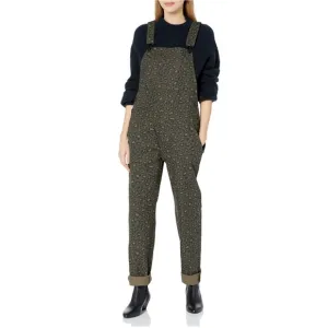 Fox Racing NWT Women's XS Flat Track Overalls Canvas Cotton Brown Cheetah Print