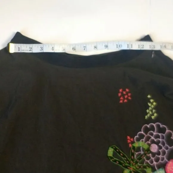 Free People Brown Corduroy Embroidered Skirt Size 2