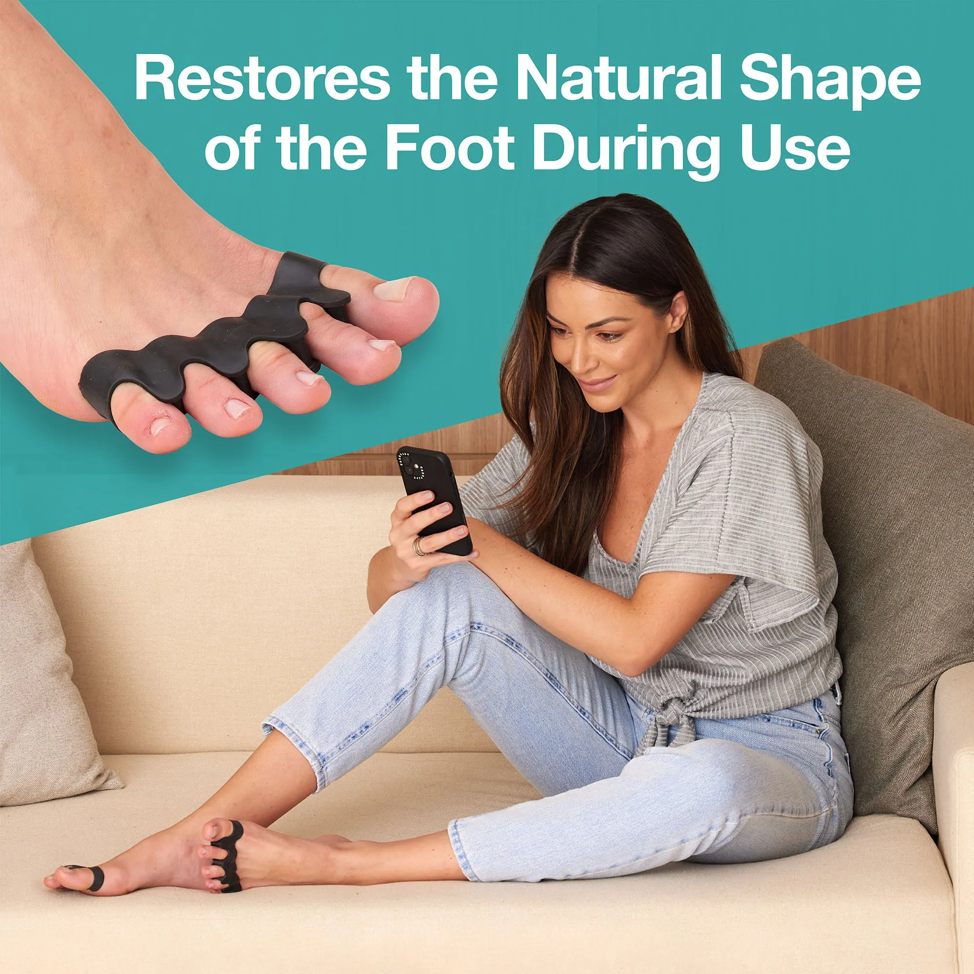 Gel Spacers for Correct Toe Alignment