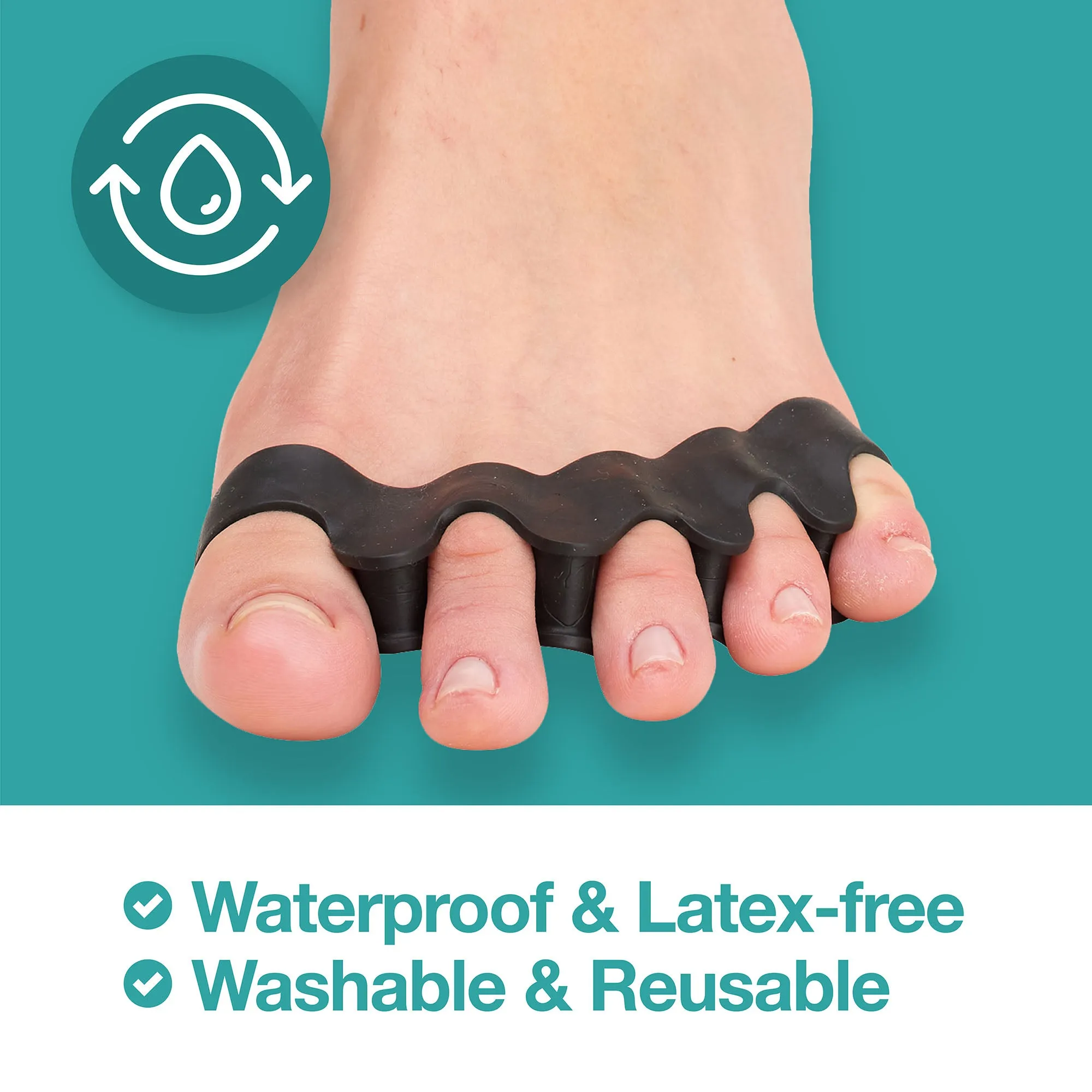 Gel Spacers for Correct Toe Alignment