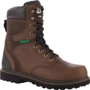 Georgia Men's Brookville 8" Steel Toe Waterproof Work Boot - Brown - G9334