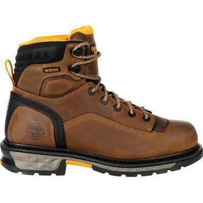 Georgia Men's LTX 6" Comp Toe Waterproof Carbo-Tec Work Boot- Brown - GB00391
