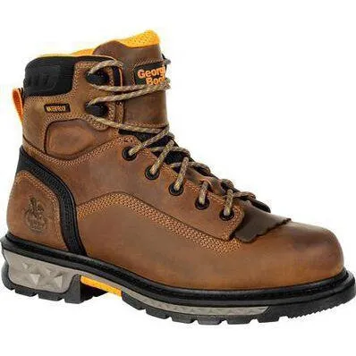 Georgia Men's LTX 6" Comp Toe Waterproof Carbo-Tec Work Boot- Brown - GB00391