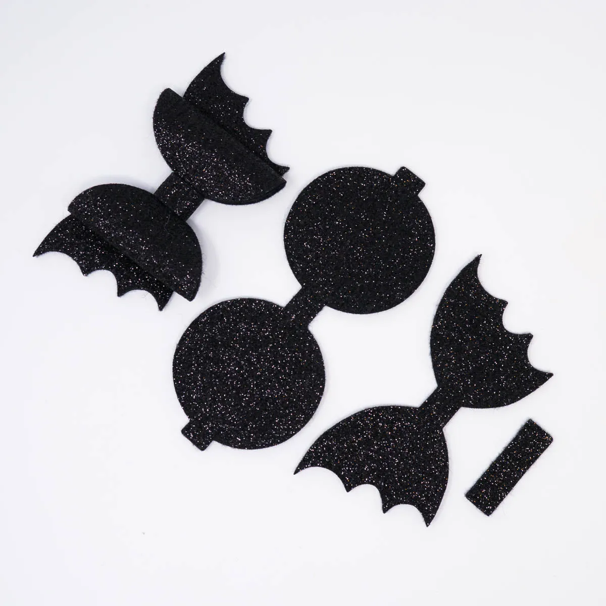 Glitter Felt Bat Bow