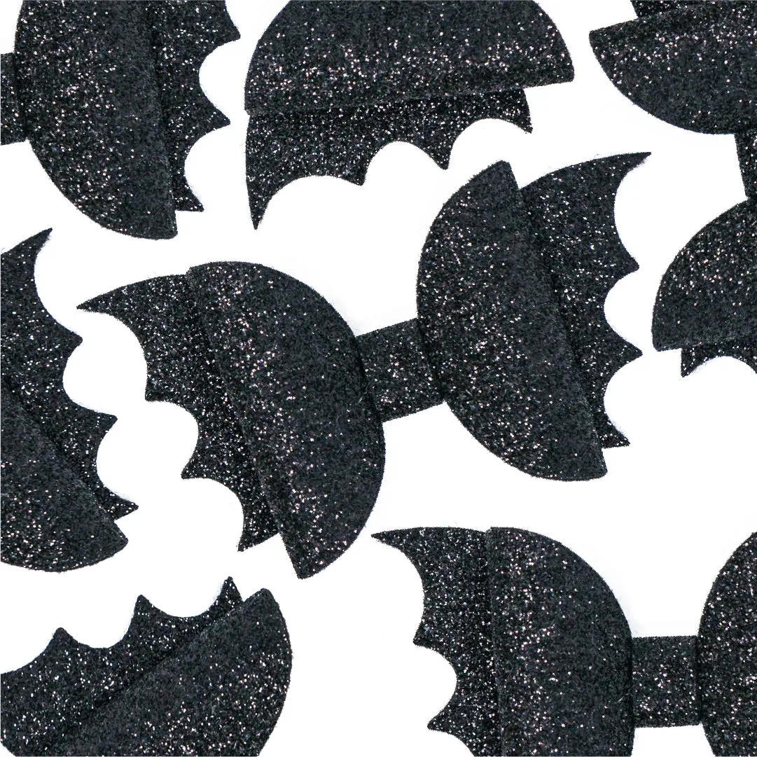 Glitter Felt Bat Bow