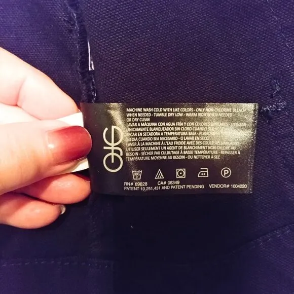 Gloria Vanderbilt Dark Blue Cotton Canvas Anorak Utility Jacket Size XXL