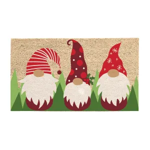 Gnome Trio Coir Mat,2rm797