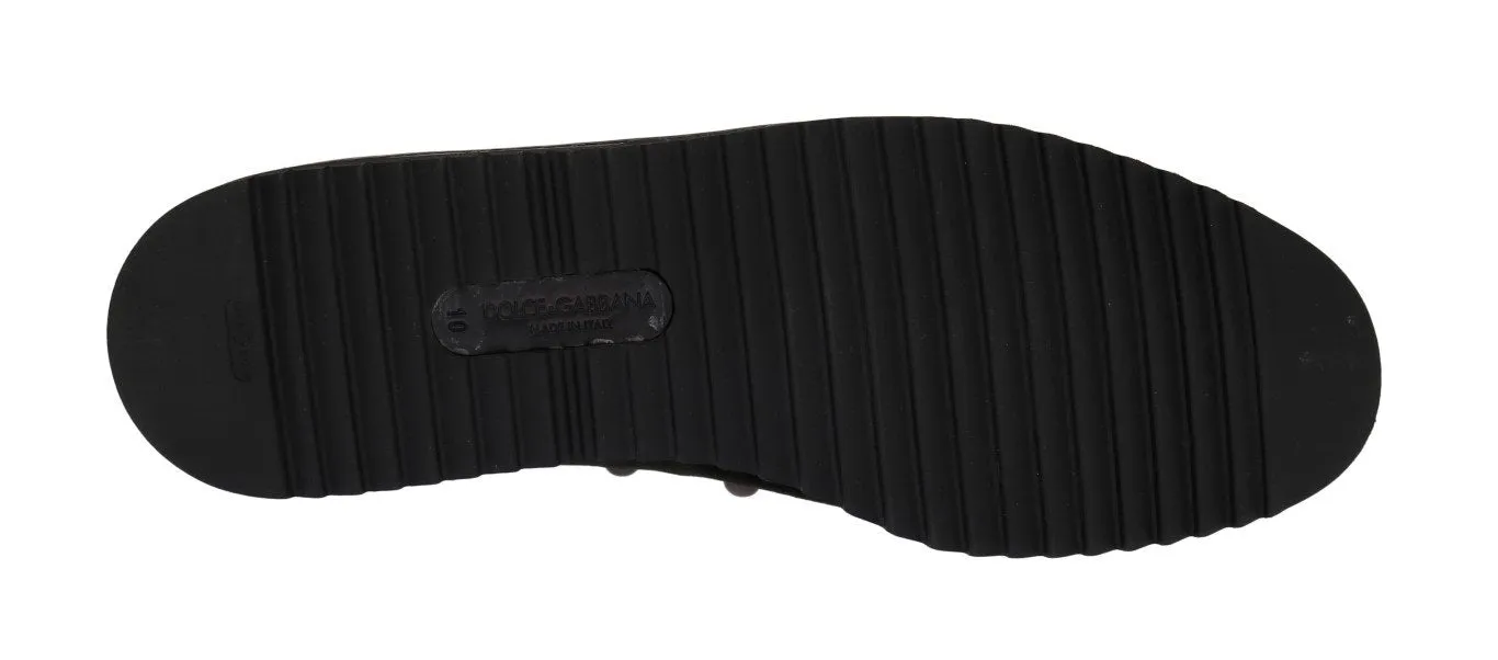 Green Velvet Royal Bee Ricamo Loafers
