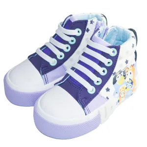 Ground Up Bluey Toddler Girls High Top Canvas Shoes - (Sizes 5T to 10T)