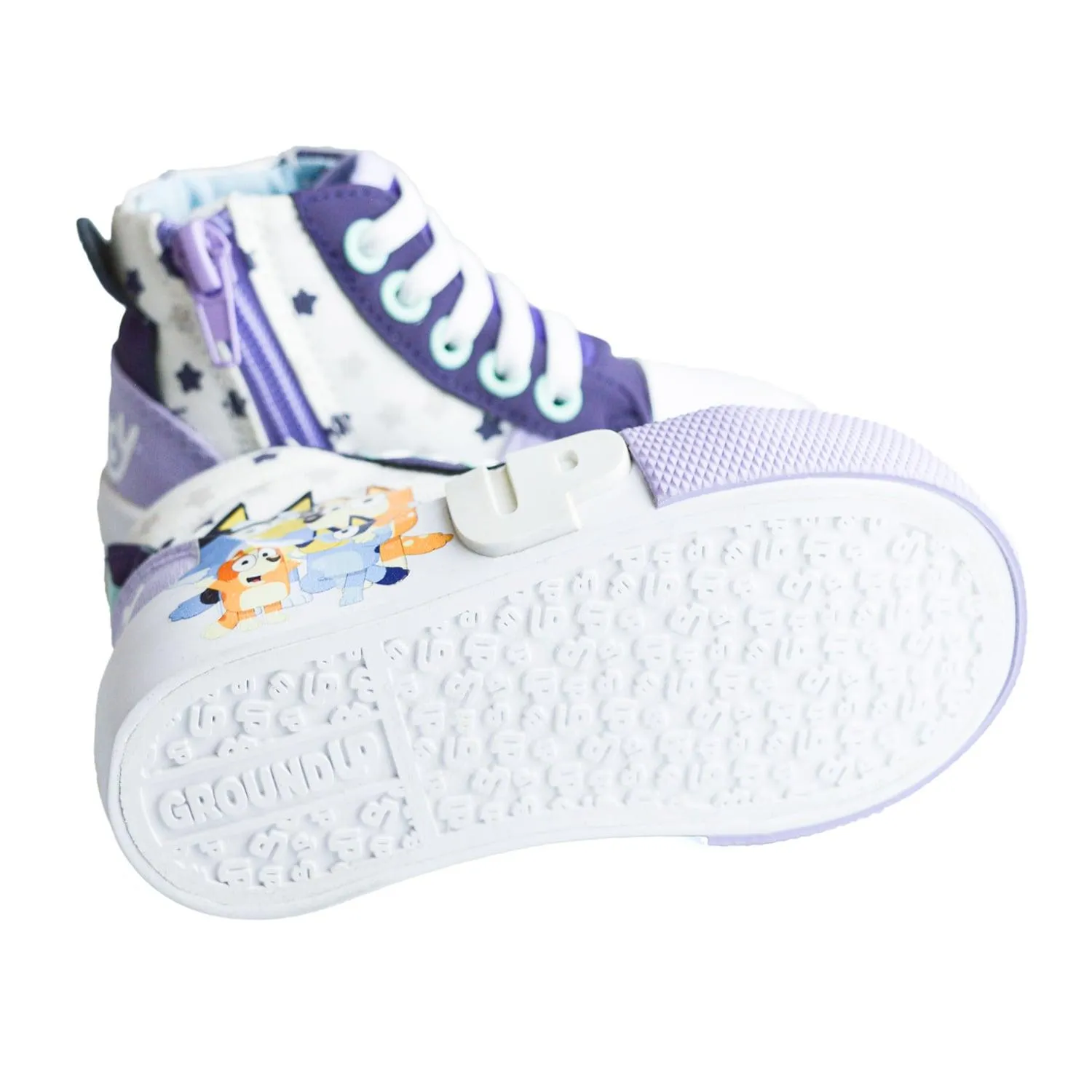 Ground Up Bluey Toddler Girls High Top Canvas Shoes - (Sizes 5T to 10T)