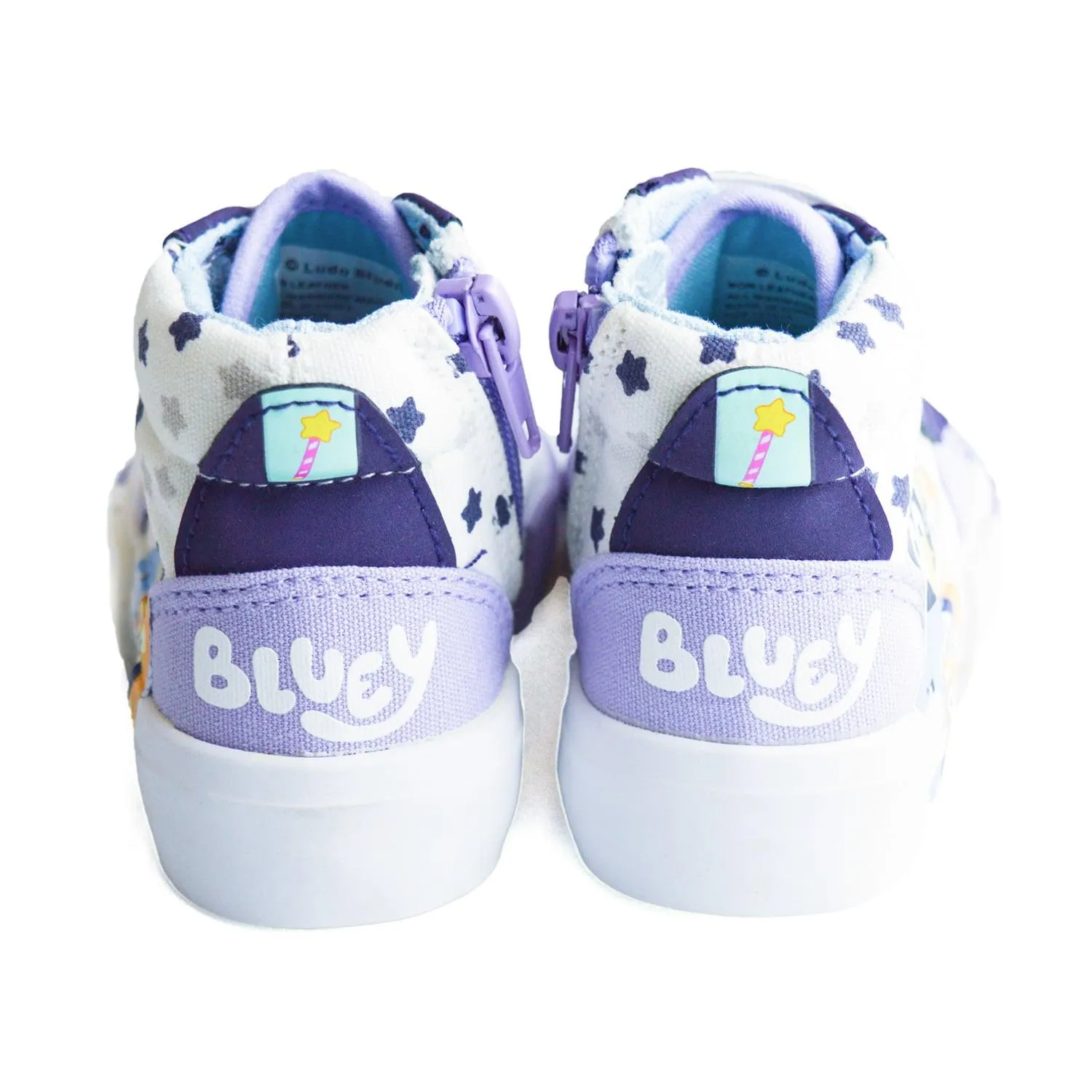 Ground Up Bluey Toddler Girls High Top Canvas Shoes - (Sizes 5T to 10T)