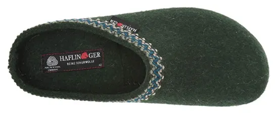 Haflinger Unisex Gz Zig Zag Wool Slipper