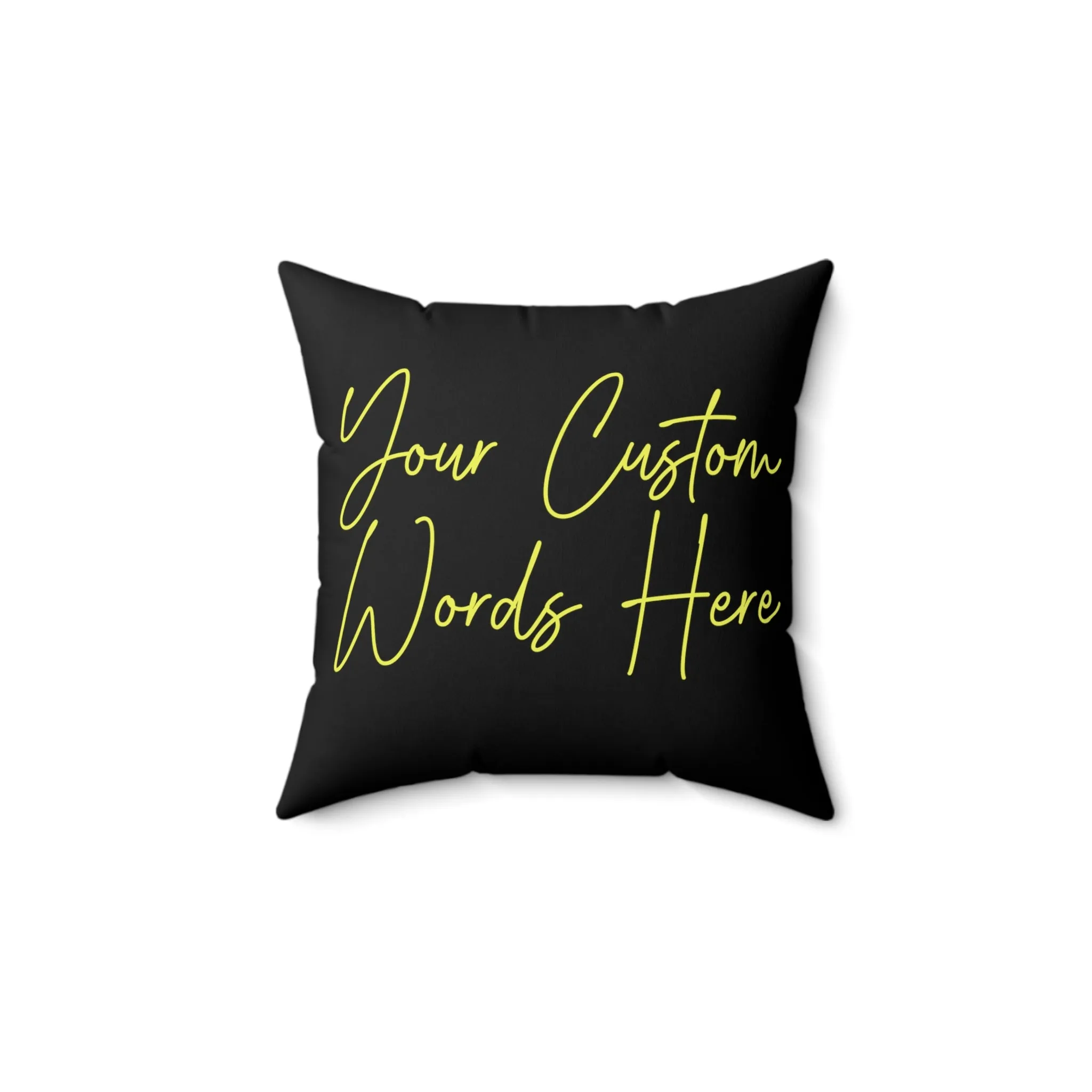 Halloween Pillow 2-sided with Vintage Image Happy Halloween Spooky Scary Pumpkins Custom Wording on Backside