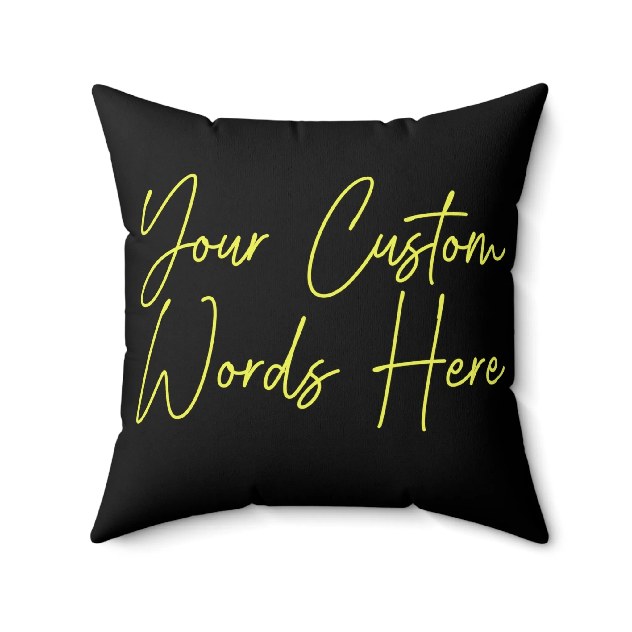 Halloween Pillow 2-sided with Vintage Image Happy Halloween Spooky Scary Pumpkins Custom Wording on Backside