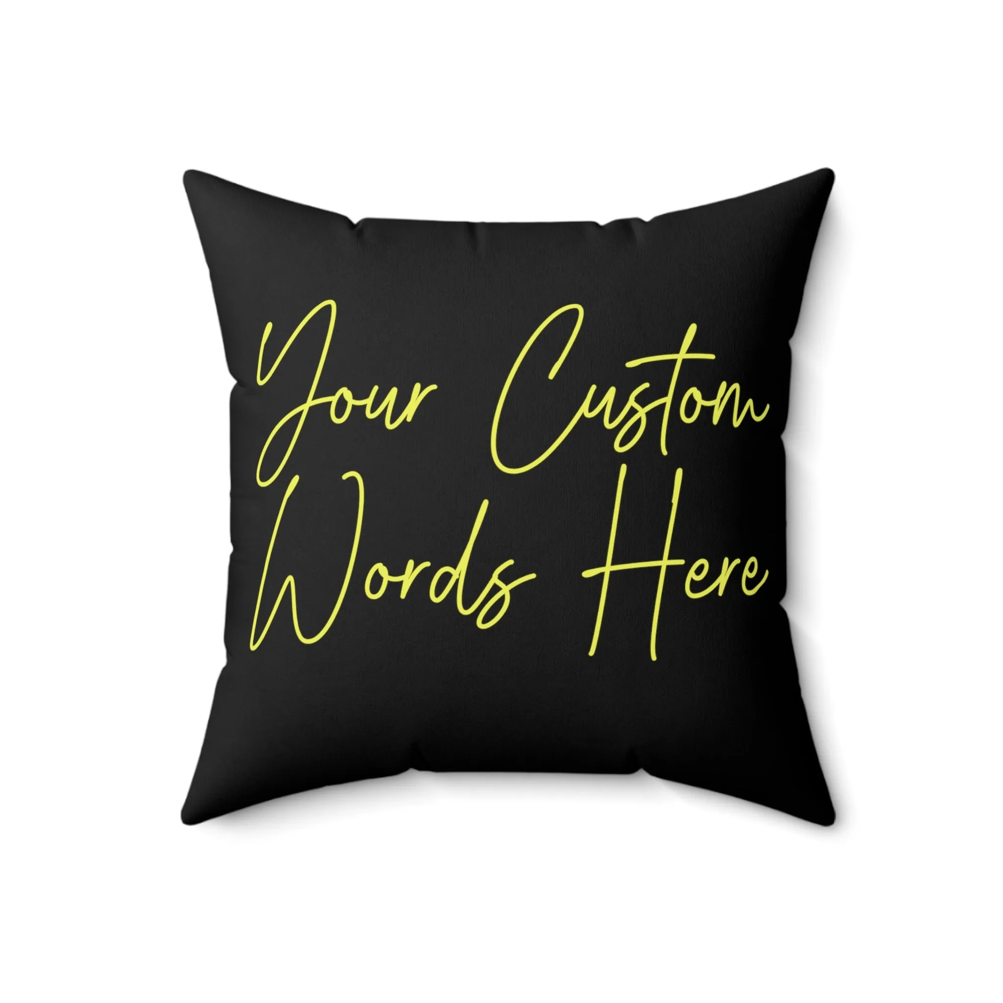 Halloween Pillow 2-sided with Vintage Image Happy Halloween Spooky Scary Pumpkins Custom Wording on Backside