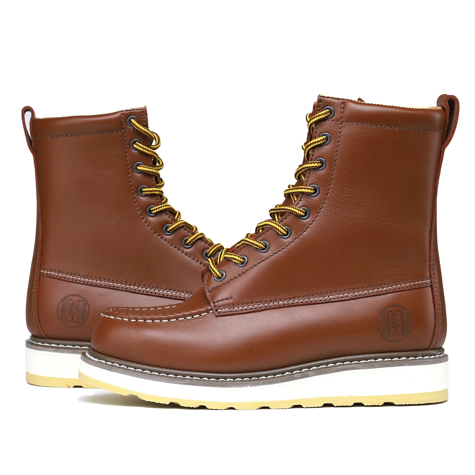 HANDPOINT 86994 Slip Resistant Durability 8" Leather Work Boots