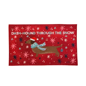 Happy Howlidays Washable Indoor/Outdoor Mat,2wm020