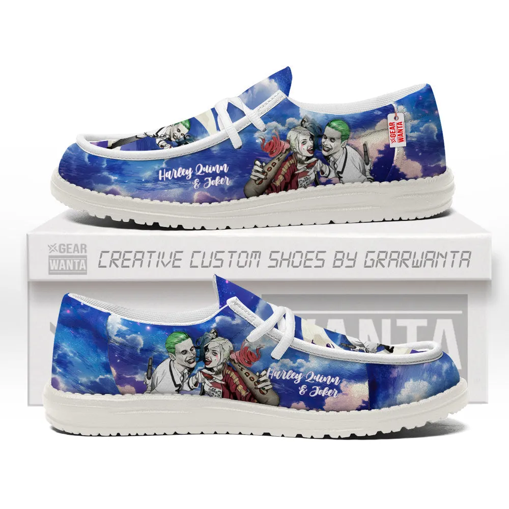 Harley Quinn and Joker Loafer Shoes