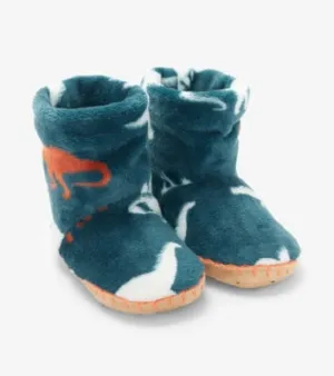 Hatley Dino Silhouettes Fleece Slippers