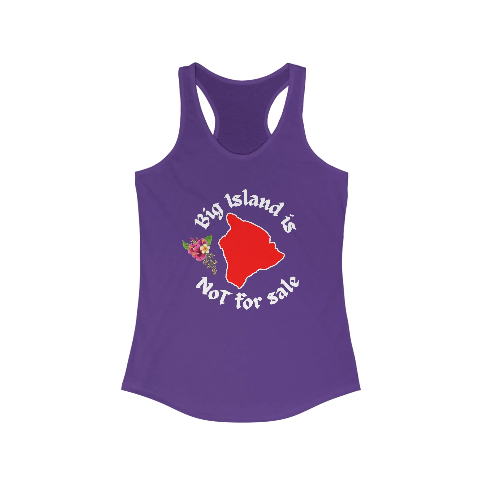 Hawaiʻi Island Not For Sale Racerback Tank