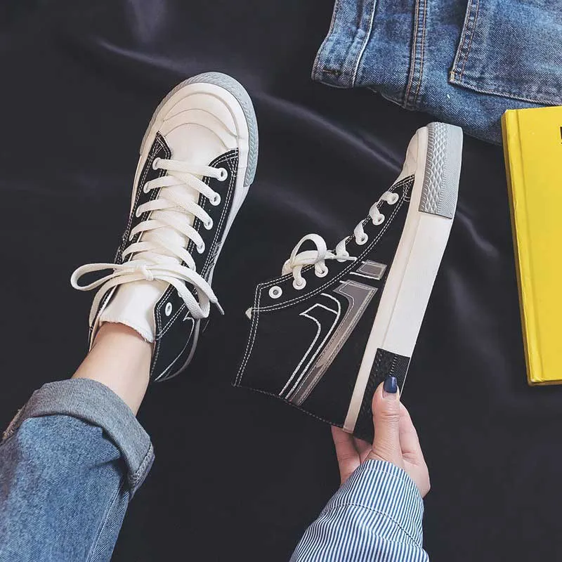 High-Top Canvas Casual Street Shooting Women's Shoes